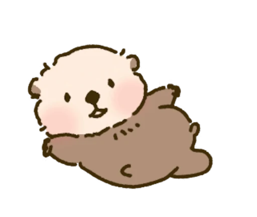 😃 Стикер «Cutie Otter Ottie» для Telegram