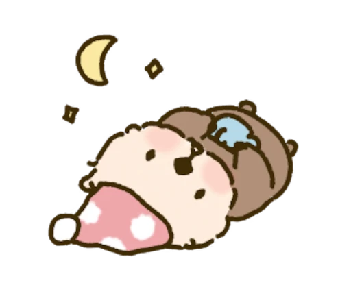 😴 Стикер «Cutie Otter Ottie» для Telegram