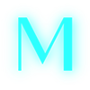 💙 Эмодзи «Голубые яркие буквы» для Telegram