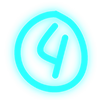 💙 Эмодзи «Голубые яркие буквы» для Telegram