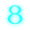 💙 Эмодзи «Голубые яркие буквы» для Telegram