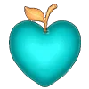 ❤️ Эмодзи «Голубые яркие буквы» для Telegram