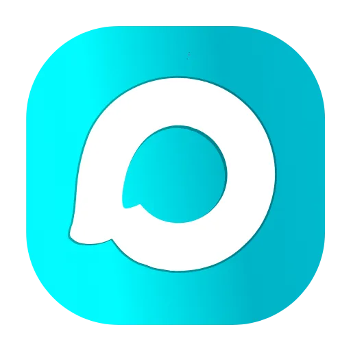 🤩 Эмодзи «Голубые яркие буквы» для Telegram