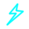 🤩 Эмодзи «Голубые яркие буквы» для Telegram