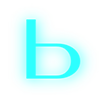 💙 Эмодзи «Голубые яркие буквы» для Telegram