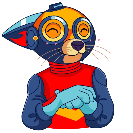 🤩 Стикер «Кибер Лис» для Telegram