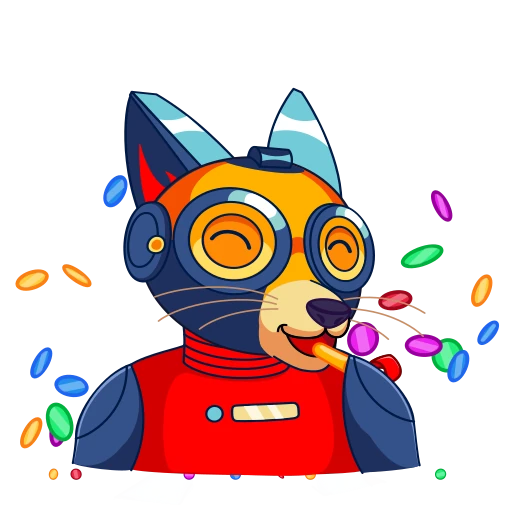 🤩 Стикер «Кибер Лис» для Telegram