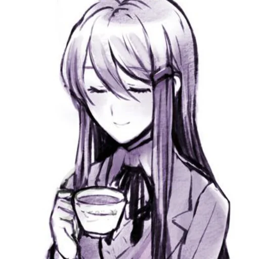 👄 Стикер «DDLC YURI ;; stickers» для Telegram