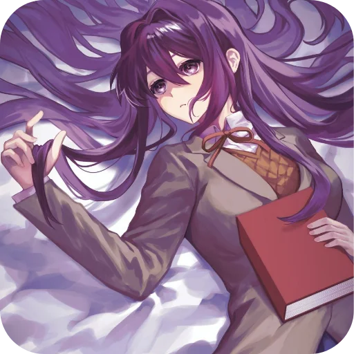 👄 Стикер «DDLC YURI ;; stickers» для Telegram
