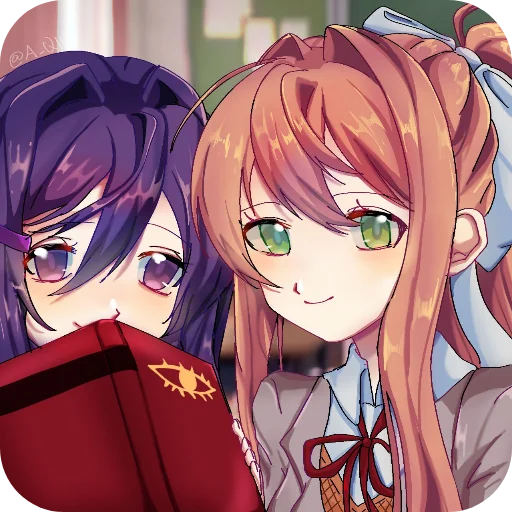 💇 Стикер «DDLC YURI ;; stickers» для Telegram