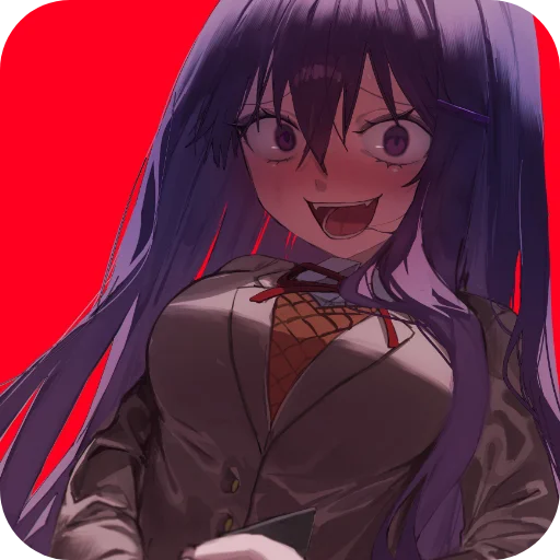 💇 Стикер «DDLC YURI ;; stickers» для Telegram