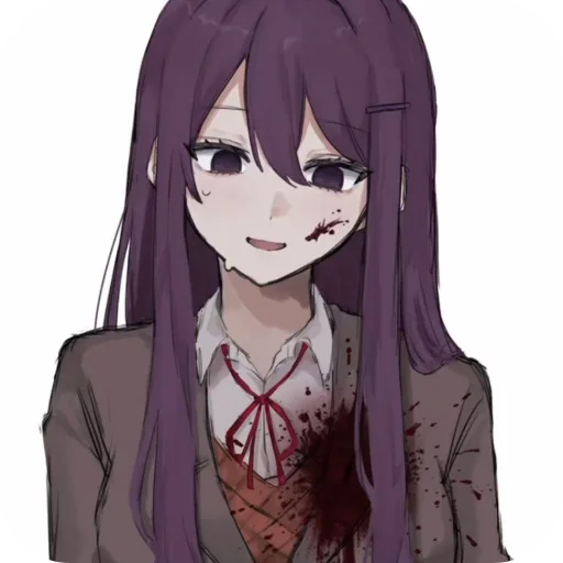 💇 Стикер «DDLC YURI ;; stickers» для Telegram