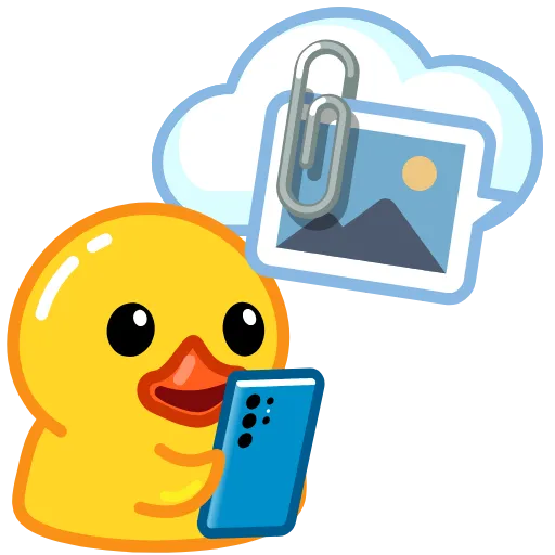 Стикер 54 Telegram Duck X