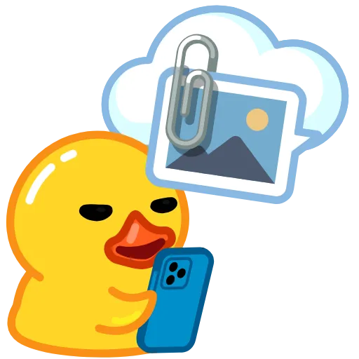 Стикер 58 Telegram Duck X