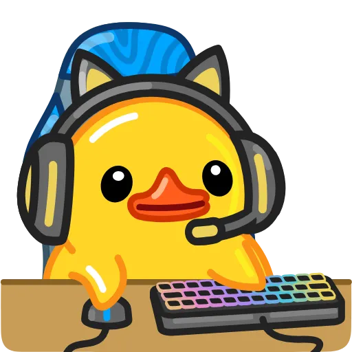 Стикер 32 Telegram Duck X