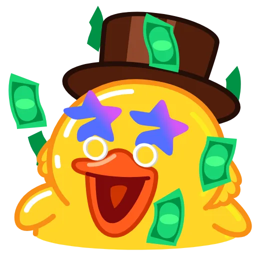 Стикер 60 Telegram Duck X