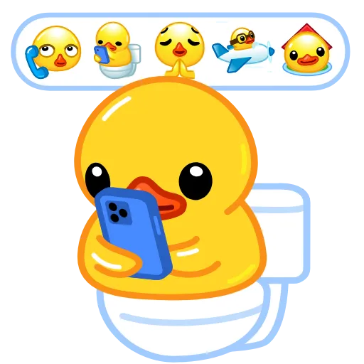 Стикер 7 Telegram Duck X