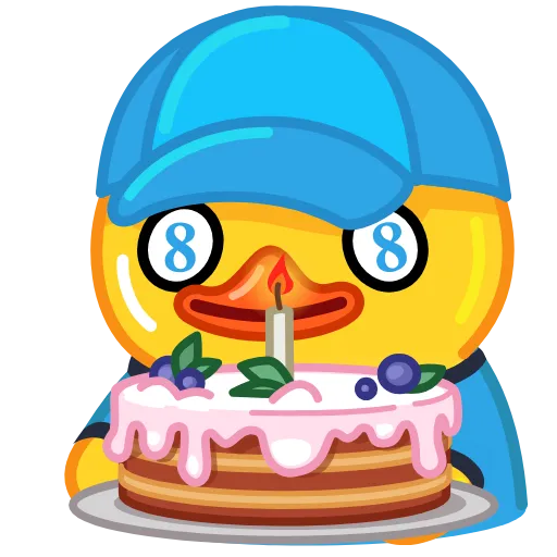 Стикер 30 Telegram Duck X