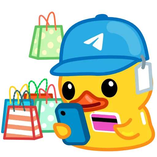 Стикер 57 Telegram Duck X