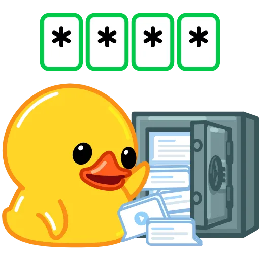 Стикер 45 Telegram Duck X