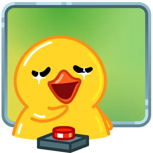 Стикер 21 Telegram Duck X