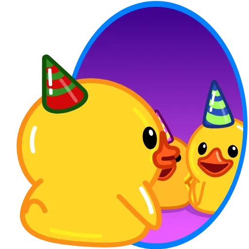 Стикер 14 Telegram Duck X