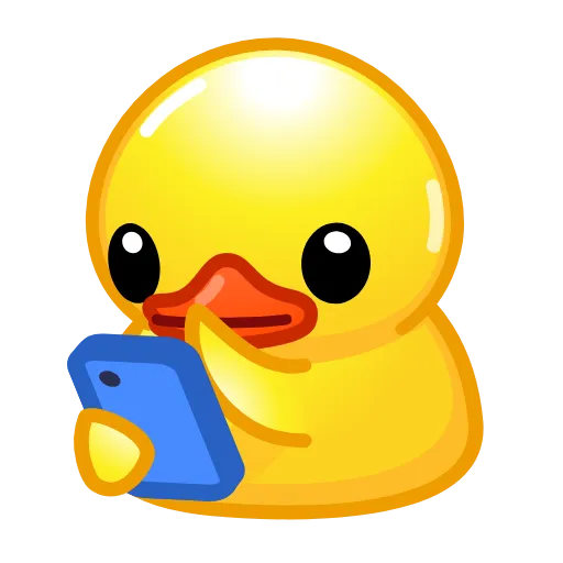 Стикер 4 Telegram Duck X