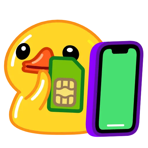 Стикер 55 Telegram Duck X