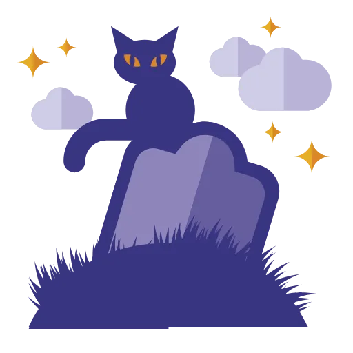 Стикер 14 Minimal Halloween Emoji