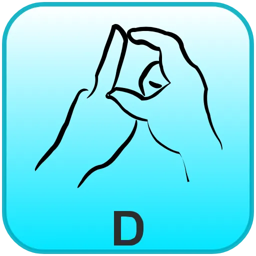 Стикер 4 BSL Alphabet -