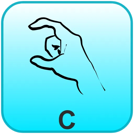 Стикер 3 BSL Alphabet -