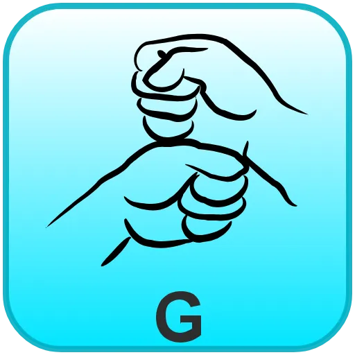 Стикер 7 BSL Alphabet -