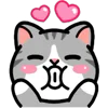 Стикер 22 ❤️ DOUHUA Cat