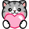 Стикер 58 ❤️ DOUHUA Cat