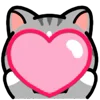 Стикер 4 ❤️ DOUHUA Cat
