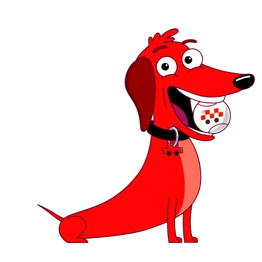 Стикер 18 Taxi Dachshund