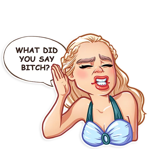 😑 Стикер «Daenerys Targaryen» для Telegram