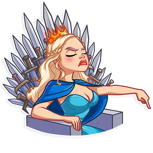 👇 Стикер «Daenerys Targaryen» для Telegram