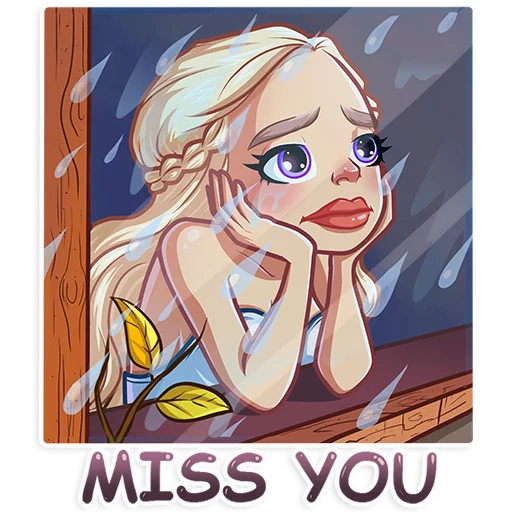 😔 Стикер «Daenerys Targaryen» для Telegram