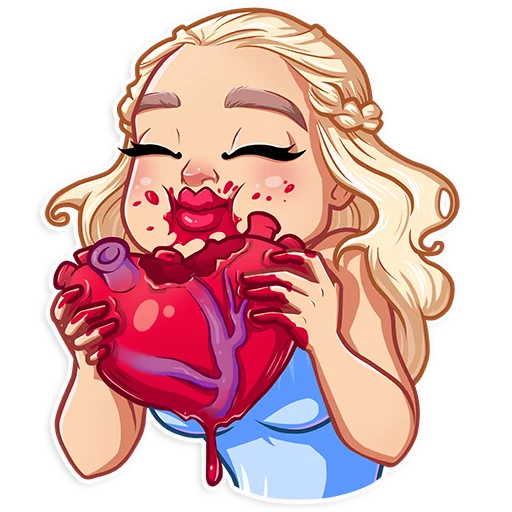 ❤ Стикер «Daenerys Targaryen» для Telegram