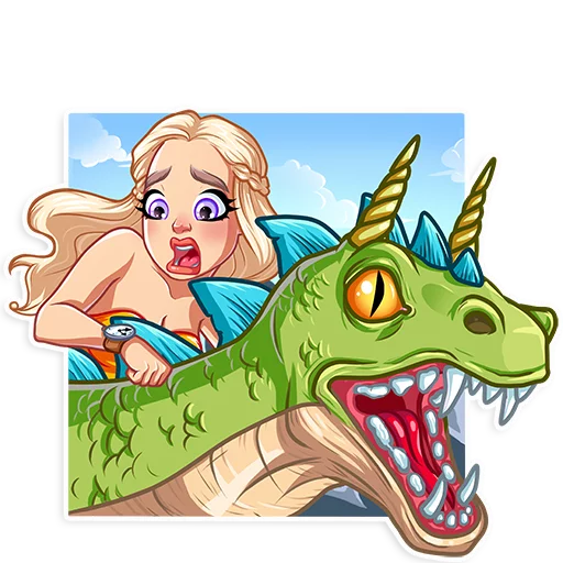 😱 Стикер «Daenerys Targaryen» для Telegram