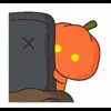 Стикер 5 🎃 Видеоанимированный набор эмоджи с Тыквой
