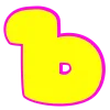 🎓 Эмодзи «Яркие жёлтые буквы» для Telegram