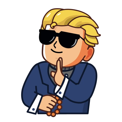 🙏 Стикер «Danchoicoin.com» для Telegram