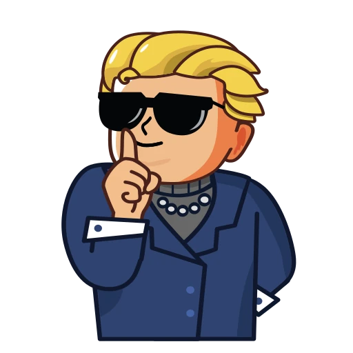 🤫 Стикер «Danchoicoin.com» для Telegram