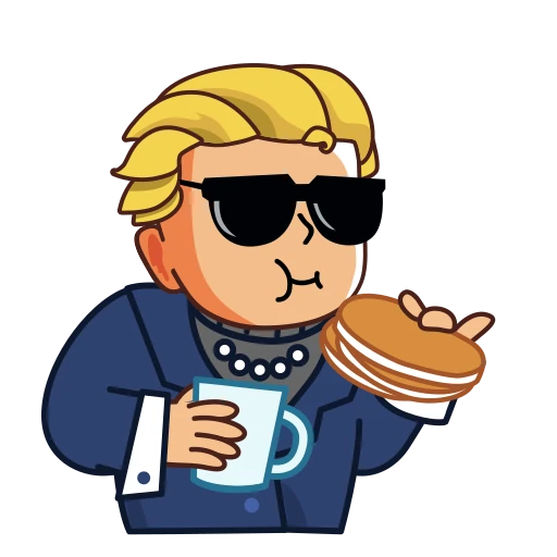 🥞 Стикер «Danchoicoin.com» для Telegram