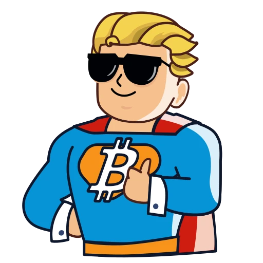 🦸‍♂️ Стикер «Danchoicoin.com» для Telegram
