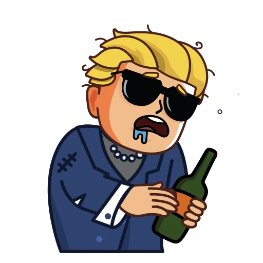 🥴 Стикер «Danchoicoin.com» для Telegram