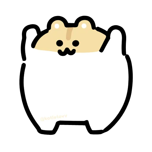 Стикер 10 Dancing Hamster