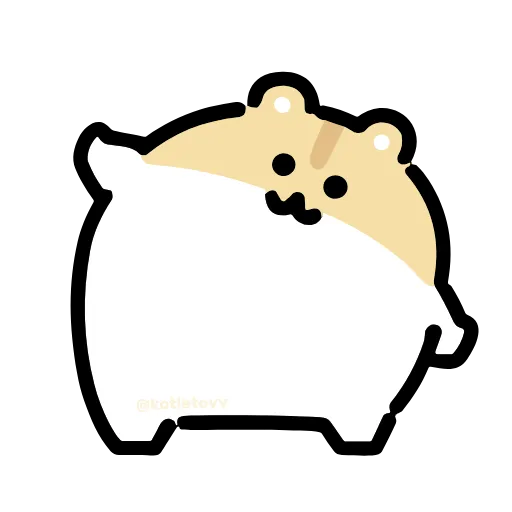 Стикер 16 Dancing Hamster